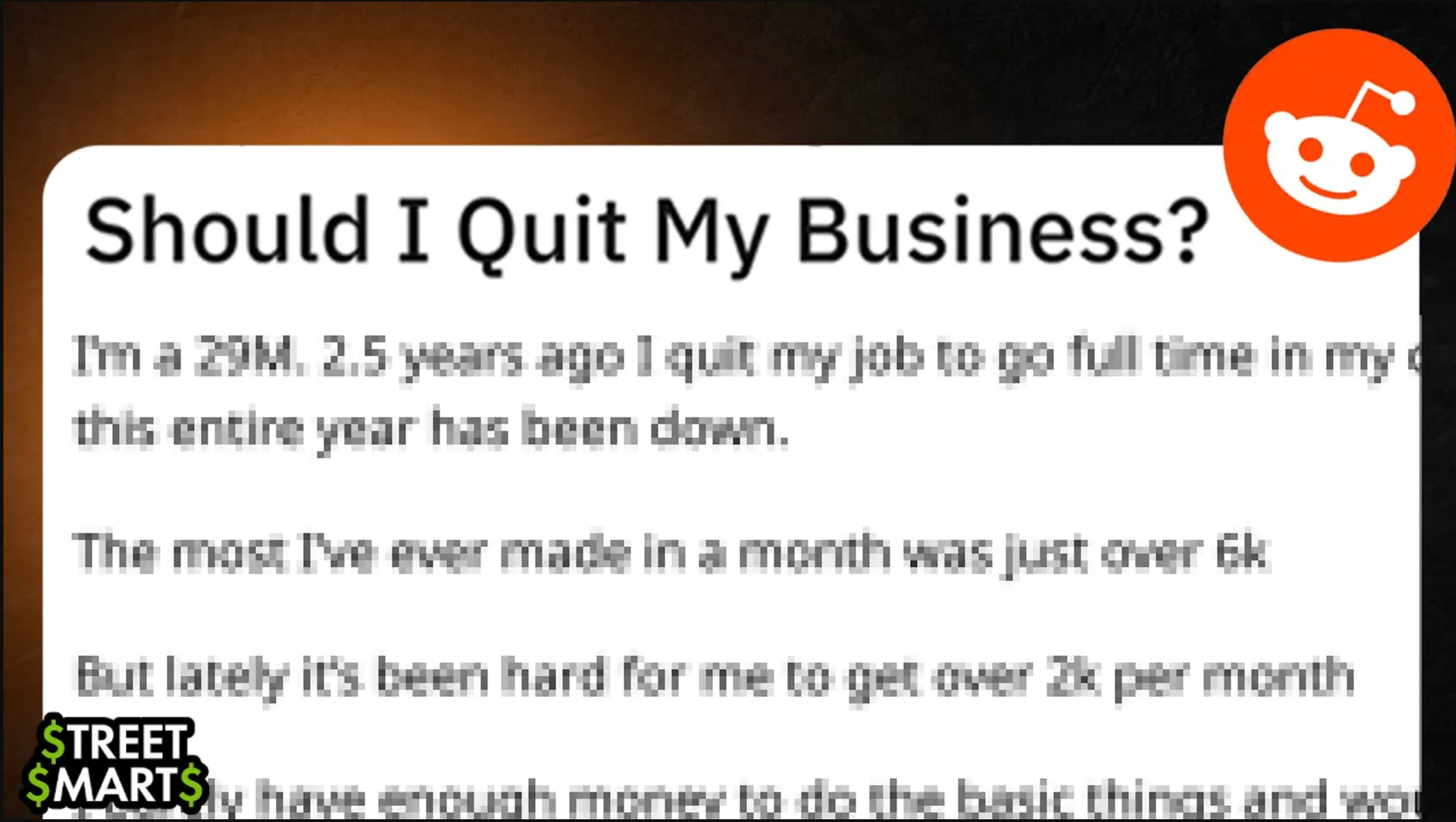 $treet $marts: You can't avoid this when starting a business...
